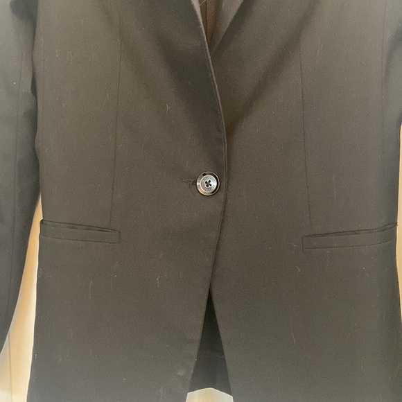 Express Single Button Blazer Retro Tuxedo Style Jacket Size 2 - Picture 3 of 5